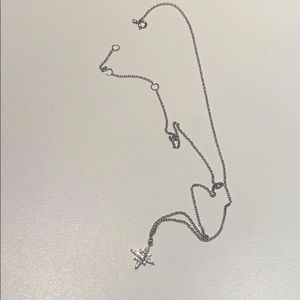 STARBURST sterling silver pendant necklace